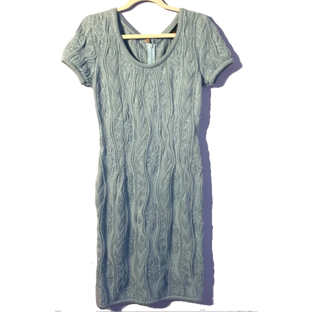 COOGI Rare Blue Crochet Bodycon Dress Medium